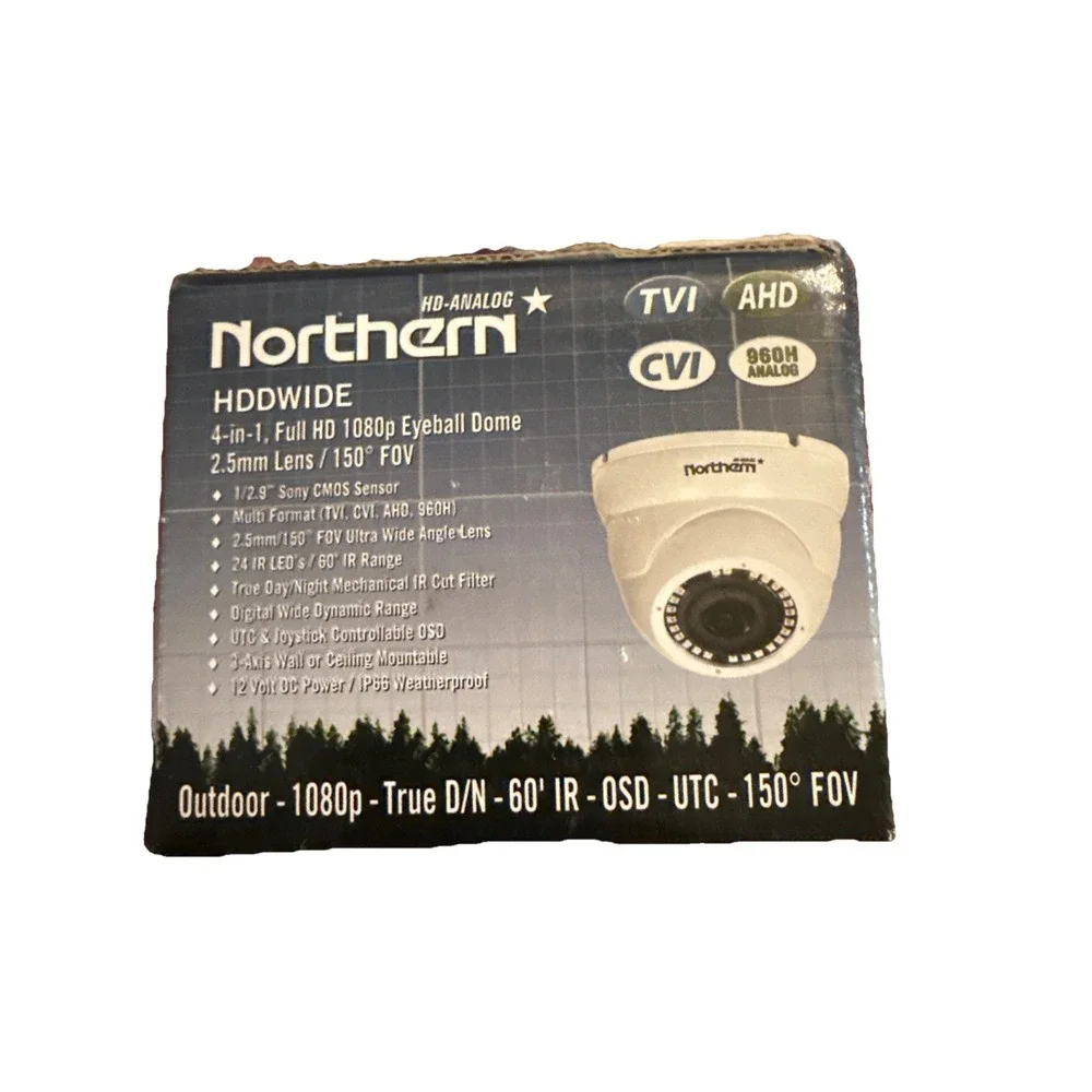 Northern 4-in-1 HD‎ Outdoor 1080P 2.5mm 60' IR Eyeball Camera - HDDWIDE